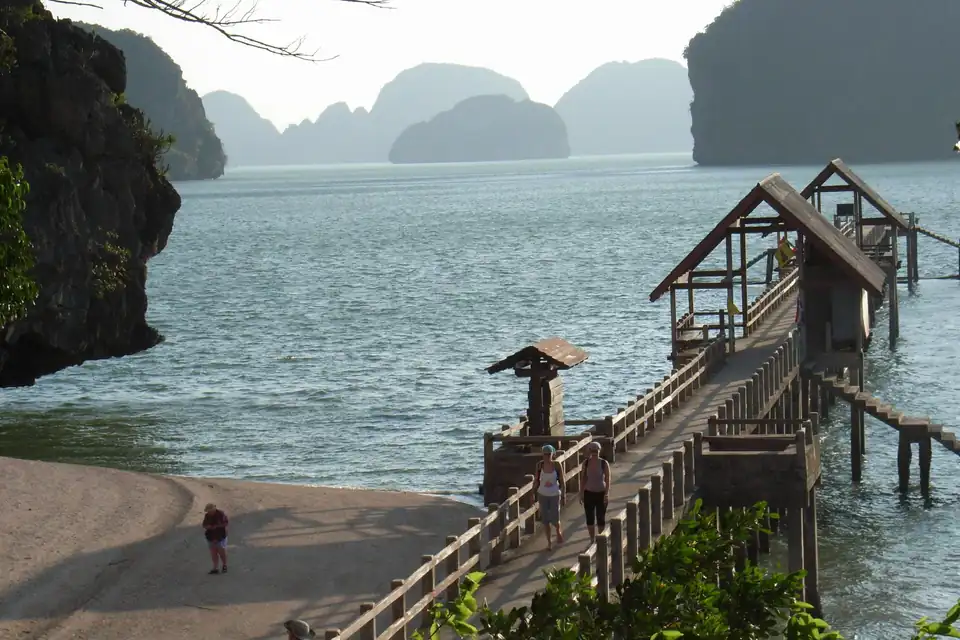 The jetty on the quieter side of Khao Phing Kan