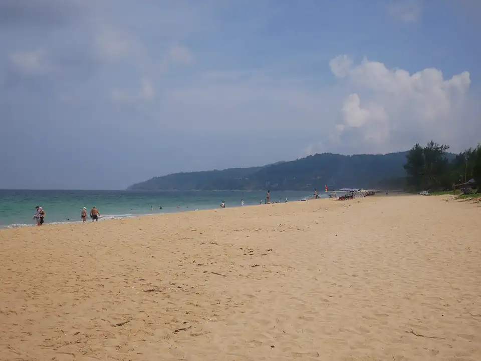 Karon beach and the headland separating it from Kata