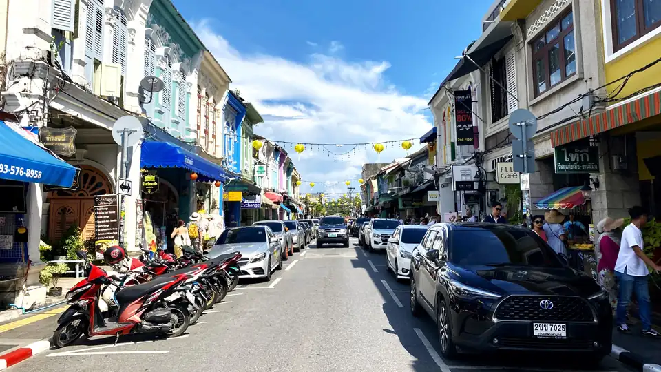 Shophouses on Thalang Road in Phuket Old Town